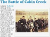 The Battle of Cabin Creek Map 