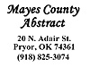 Mayes County Abstract