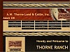 A.W. Thorne Land & Cattle,Inc. - Adair OK